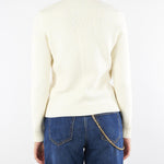 Maglia Milk in misto lana con cinturino gioiello MK05S56E2 DZ9 ELISABETTA FRANCHI 