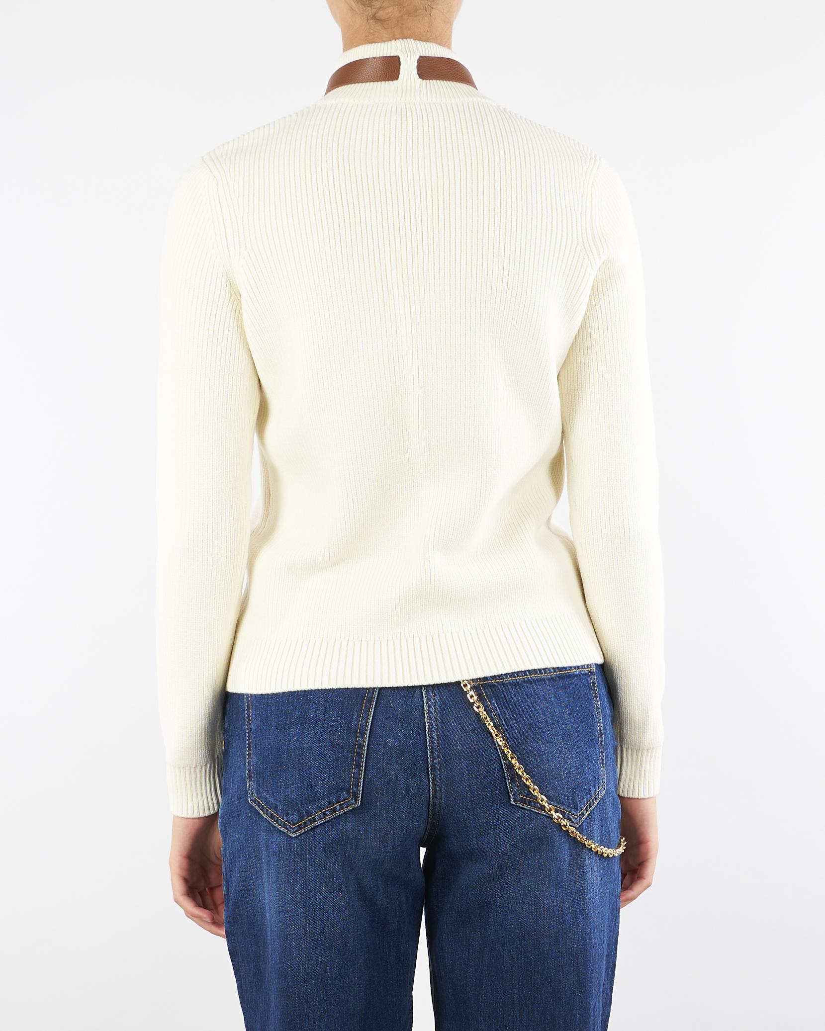 Maglia Milk in misto lana con cinturino gioiello MK05S56E2 DZ9 ELISABETTA FRANCHI 