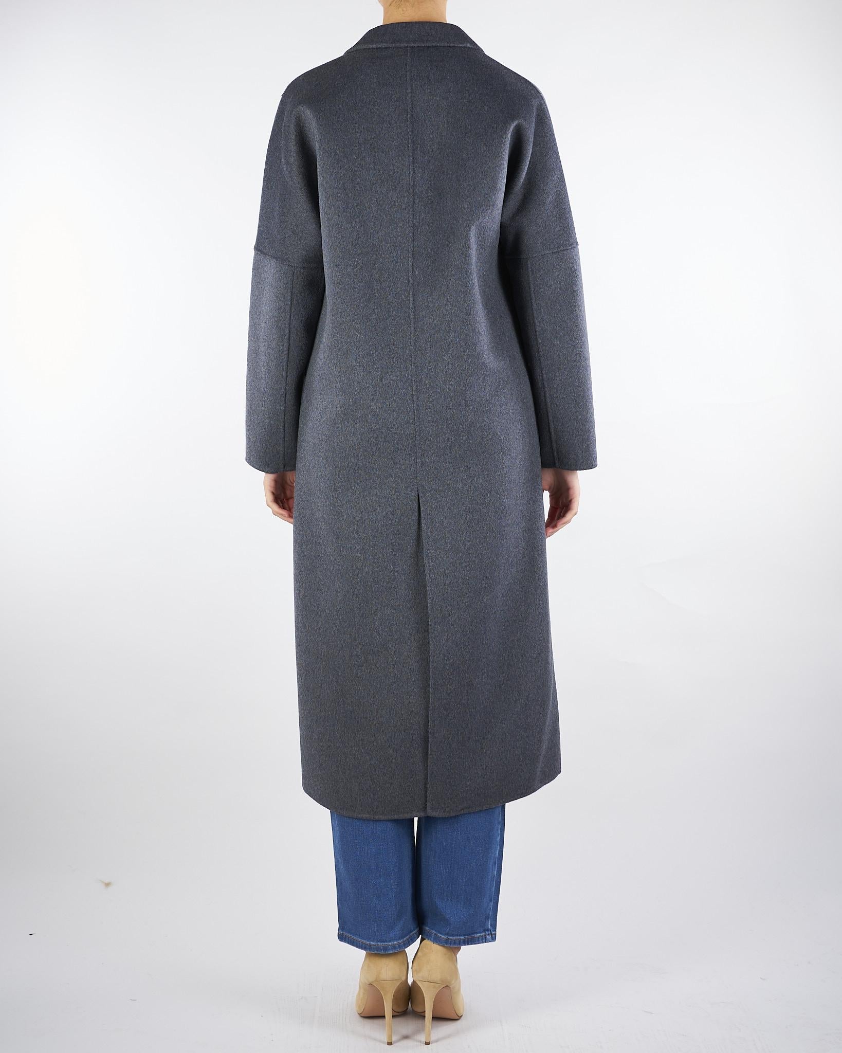 Cappotto Antracite Doppiopetto Basic Lungo TF0001 195 VICOLO 