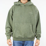 Felpa Verde oversize in cotone washed F3515 35 I'M BRIAN 