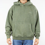 Felpa Verde oversize in cotone washed F3515 35 I'M BRIAN 