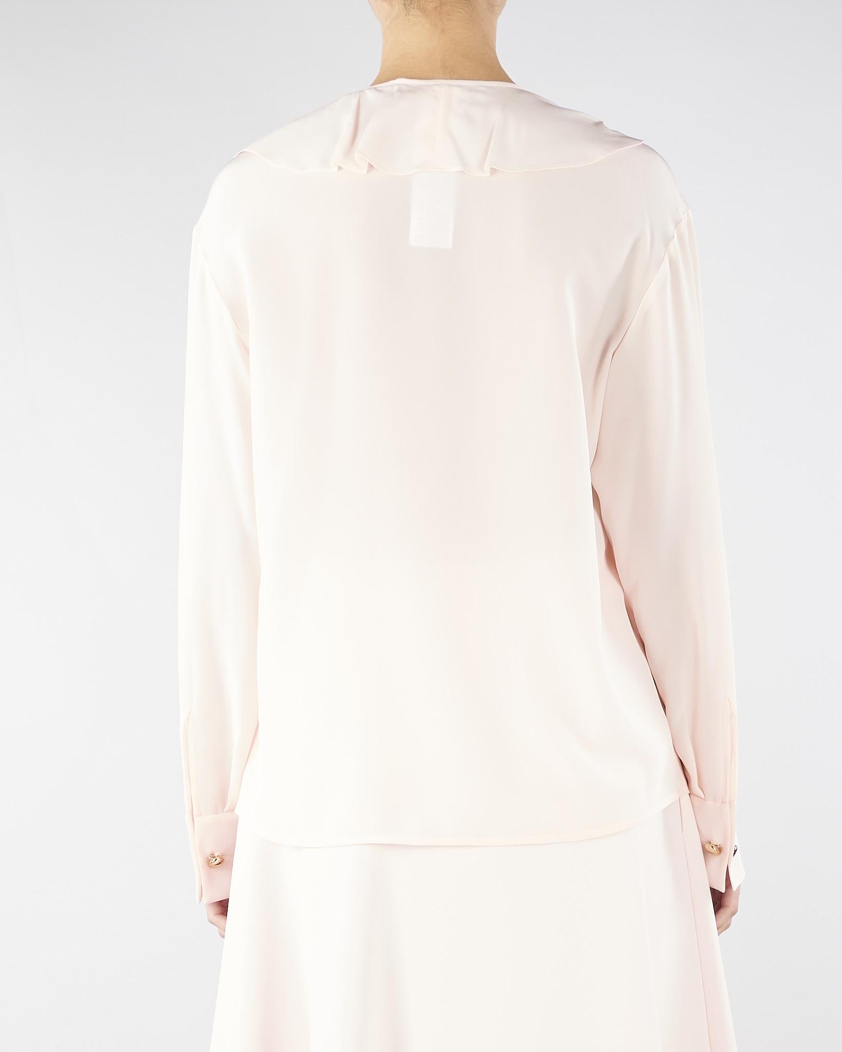 Blusa Cipria in seta con volant MSTEPICA 43 MAX MARA STUDIO 