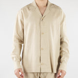 Camicia Beige in lino CA3638 25 I'M BRIAN 
