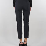 Pantaloni Nero in tessuto tecnico bielastico con cintura PA13261E2 110 ELISABETTA FRANCHI 