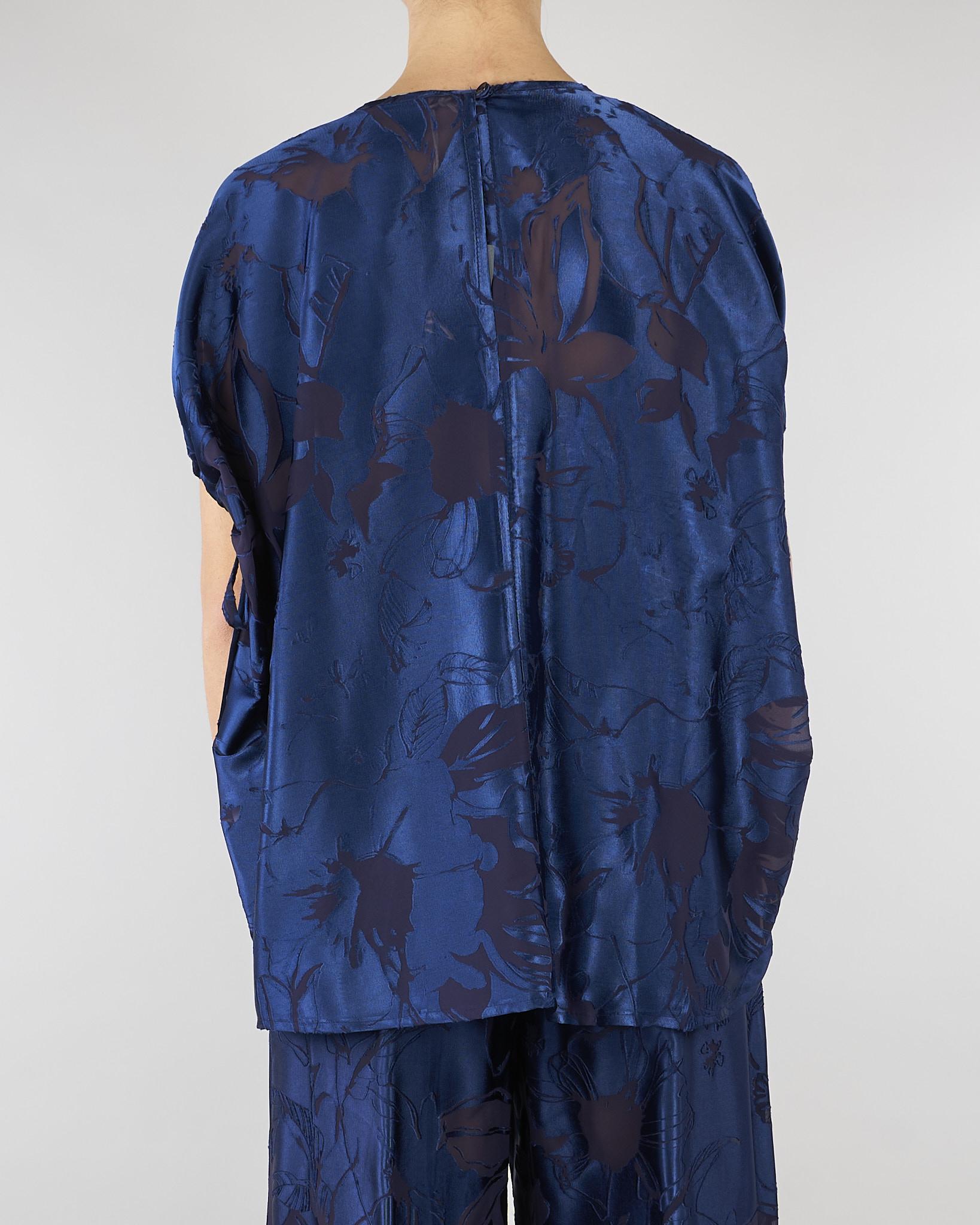 Blusa jacquard Blu SP5MR027 3000 ICONA 