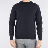 Maglia Blu Amos Round Knit