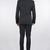 Abito smocking doppiopetto con rever sciallato