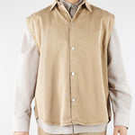 Gilet Beige in cotone Oversize CA3654 45 I'M BRIAN 