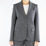 Blazer Grigio in jersey tinto filo DILLY 1 MAX MARA WEEKEND 