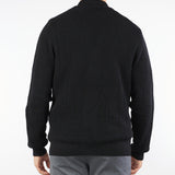 Cardigan Nero a costine in pura lana B9F0020 99 AMARANTO 