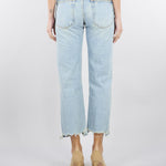 Jeans cropped con fondo a taglio vivo DAB5121 47 VICOLO 