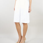 Bermuda Bianco lungo in tela di lino MSTCARAVAN 2 MAX MARA STUDIO 