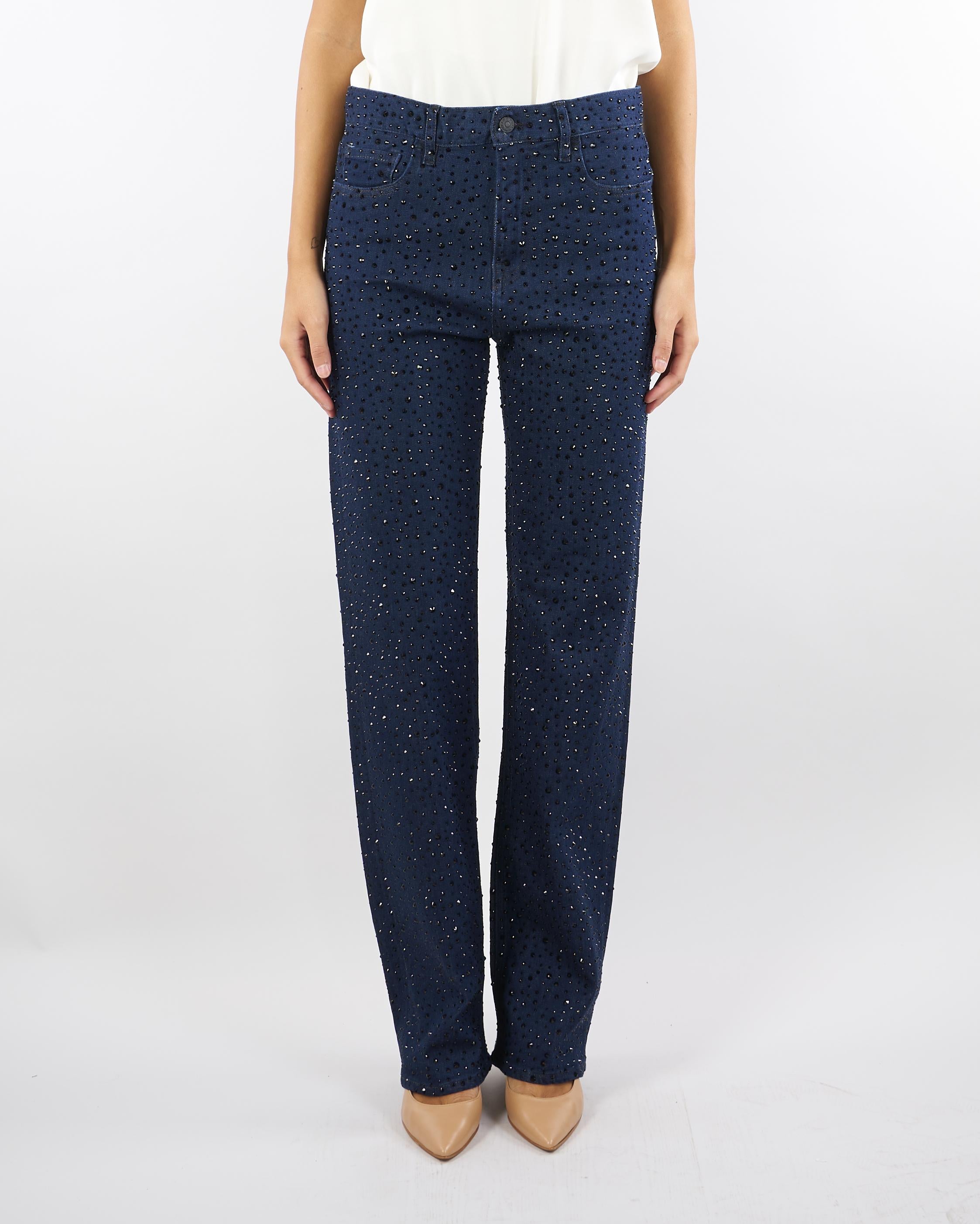 Jeans Denim Mila straight fit con strass 452P530 83 CYCLE 