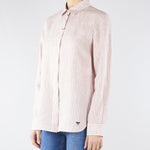 Camicia Rosa a righe in tela di lino WKDGIURATO 5 MAX MARA WEEKEND 