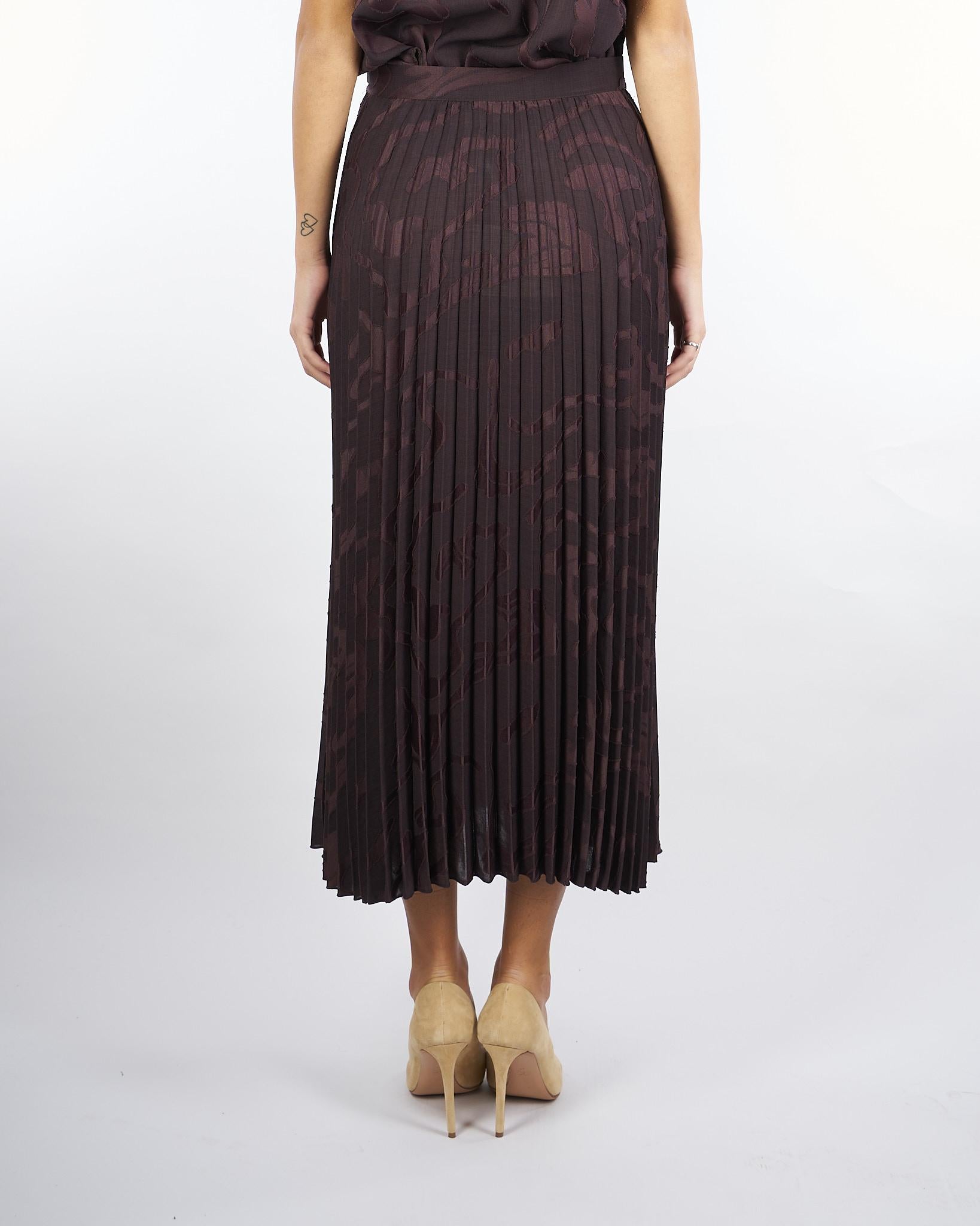 Gonna plissè Bordeaux RI9SB19 85 ANGELA DAVIS 