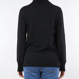 Maglia Calce-Nero bicolor in pura lana C8145726 41001 CLIPS 