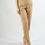 Pantaloni slim in twill di lana Penny Black