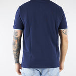 Polo Blu in pique di cotone con profili a contrasto 4032M550263265 89 MANUEL RITZ 
