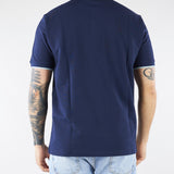 Polo Blu in pique di cotone con profili a contrasto 4032M550263265 89 MANUEL RITZ 