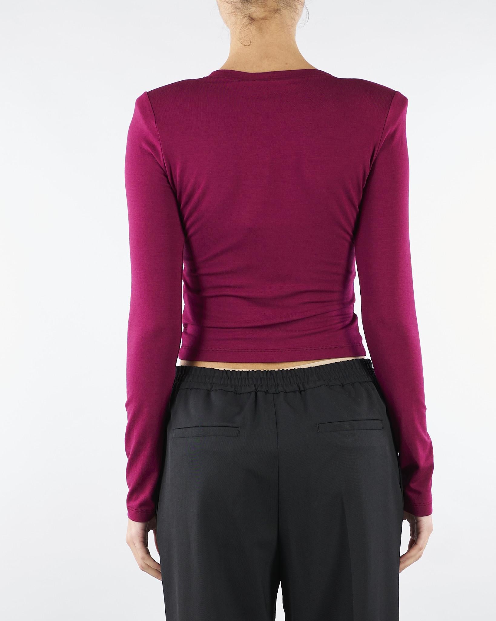 Top Cherry cropped con drappeggio TS00101TJER0058 V0741 SIMONA CORSELLINI 