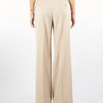 Pantalone Beige palazzo in lana VISIVO 9 MAX MARA WEEKEND 