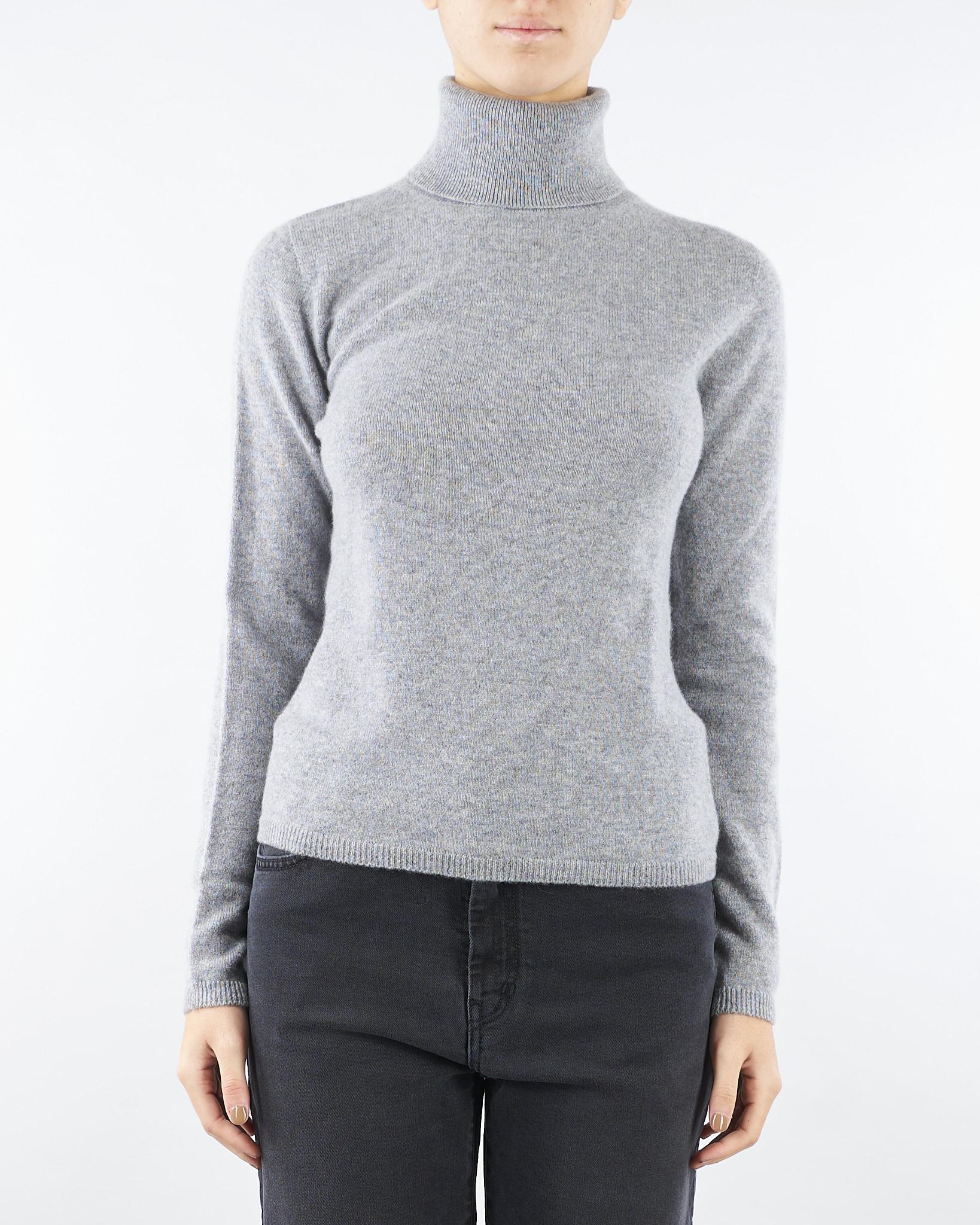 Maglia Dolcevita Grigio in puro cashmere V58611 95 VANISE' 
