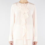 Blusa Cipria in seta con volant MSTEPICA 43 MAX MARA STUDIO 