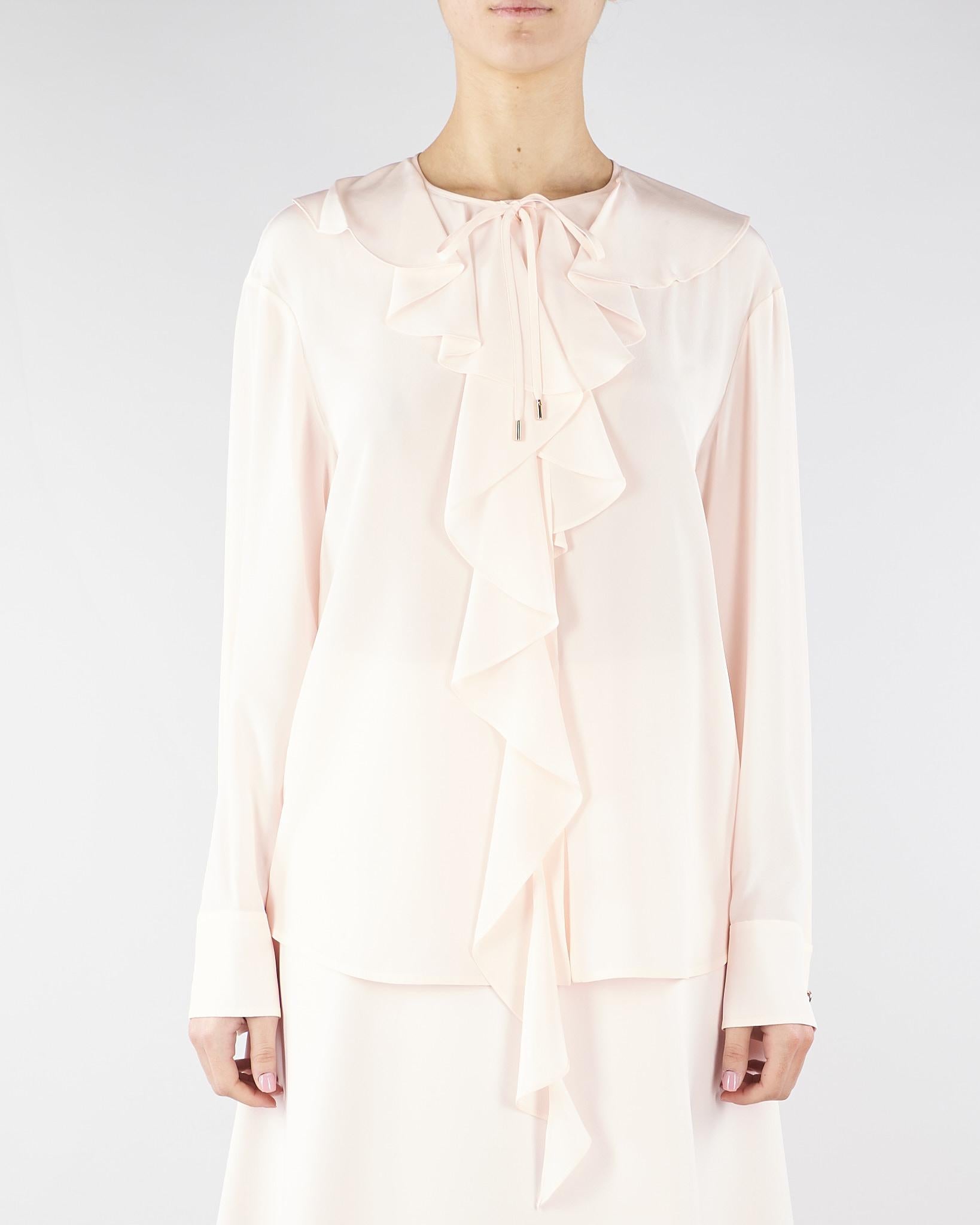 Blusa Cipria in seta con volant MSTEPICA 43 MAX MARA STUDIO 