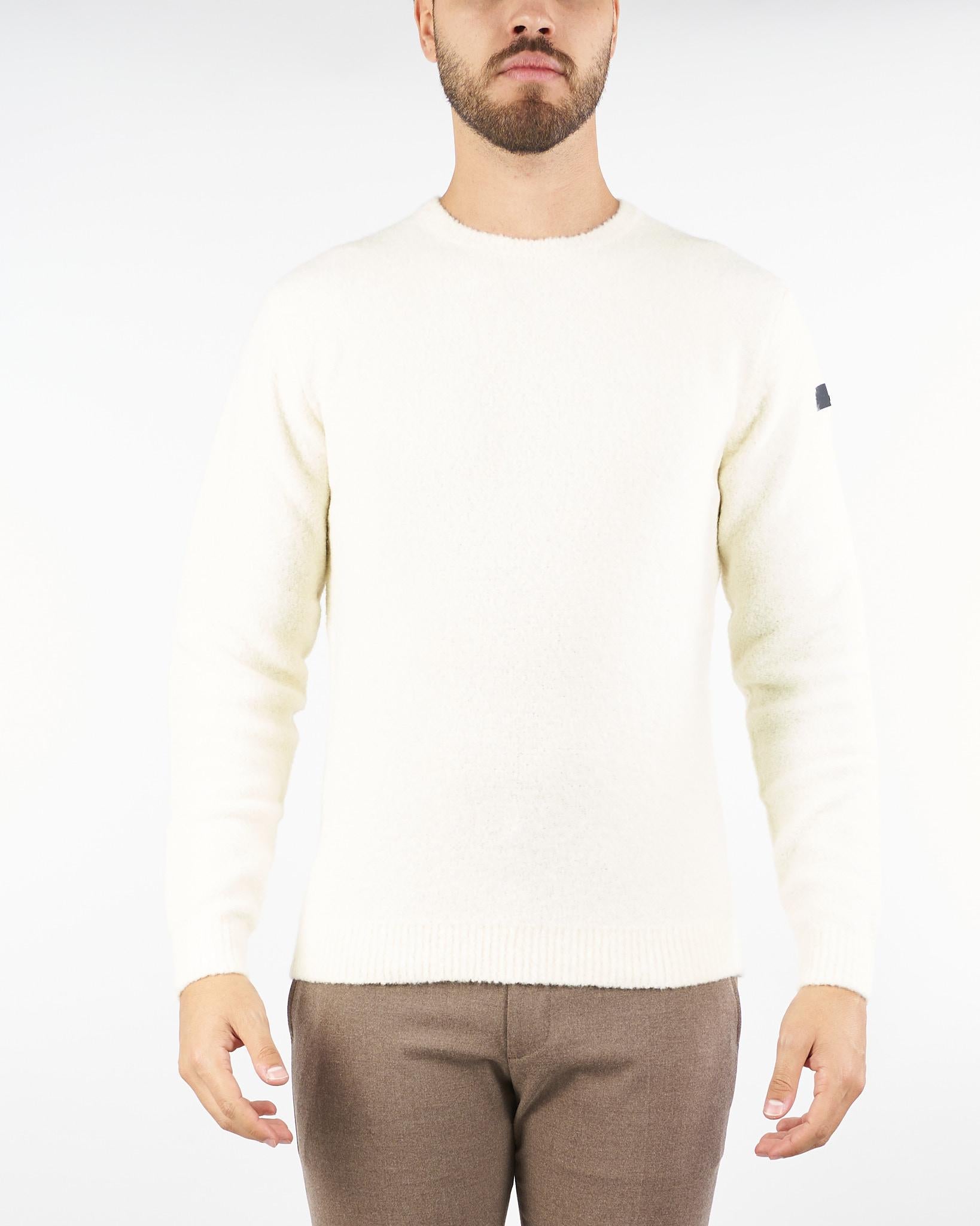 Maglia Panna Bouclè Round Knit W25163 32 RRD 