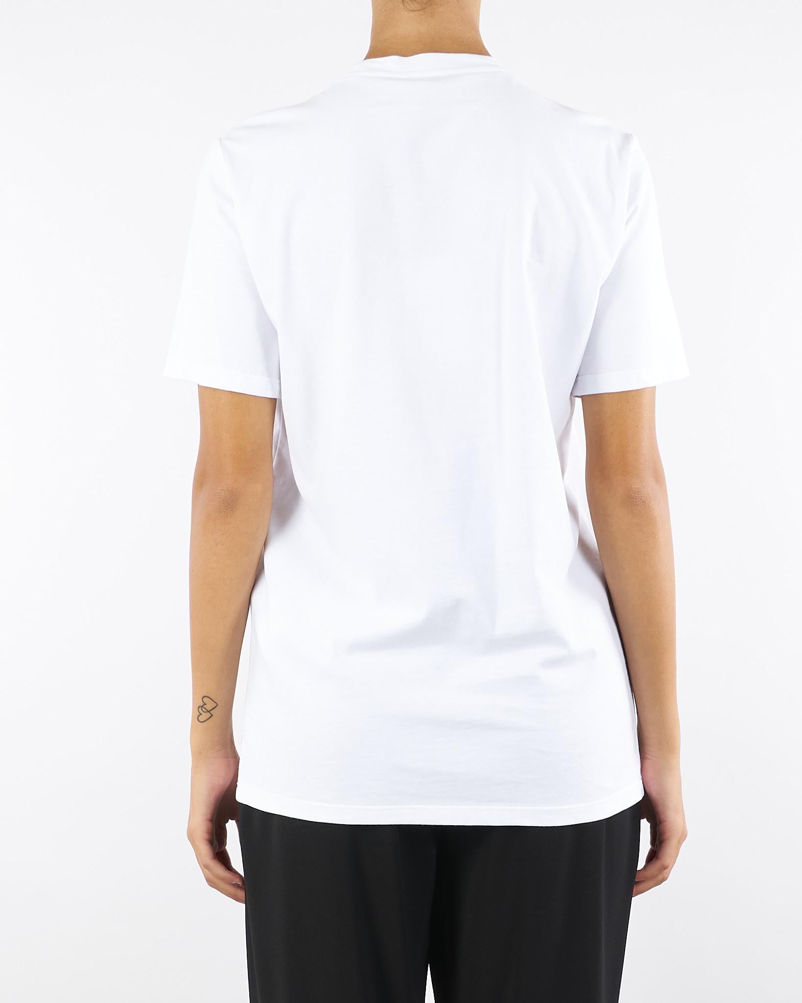 T-shirt Gesso in jersey di cotone con collana MA02856E2 270 ELISABETTA FRANCHI 