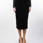 Gonna tubino Nero in velluto ACT15186GO3544 99 ACTUALEE 