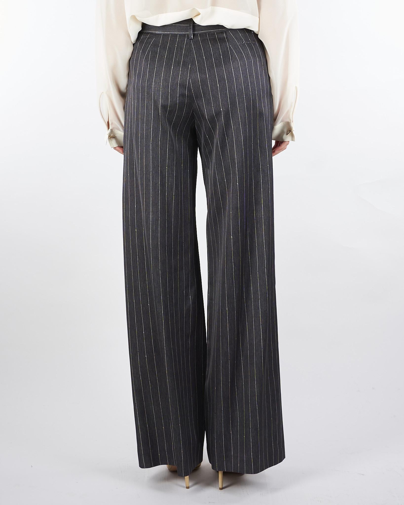 Pantaloni Antracite gessati D47EP069EB3 MFA83 ERMANNO BY ERMANNO SCERVINO 