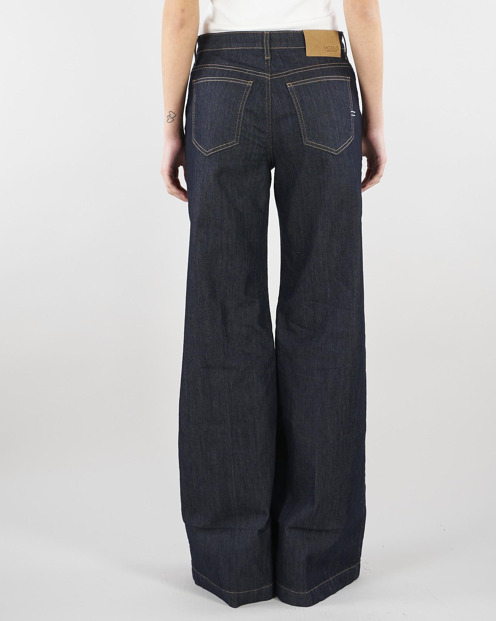 Jeans Elena Wide Leg Rinse DAB5162 47 VICOLO 