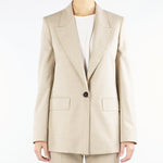 Blazer Beige regular fit in flanella BOLSENA 52 MAX MARA STUDIO 