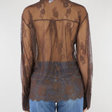 Camicia Cioccolato in pizzo RA6155J3901 90913 BLUGIRL 