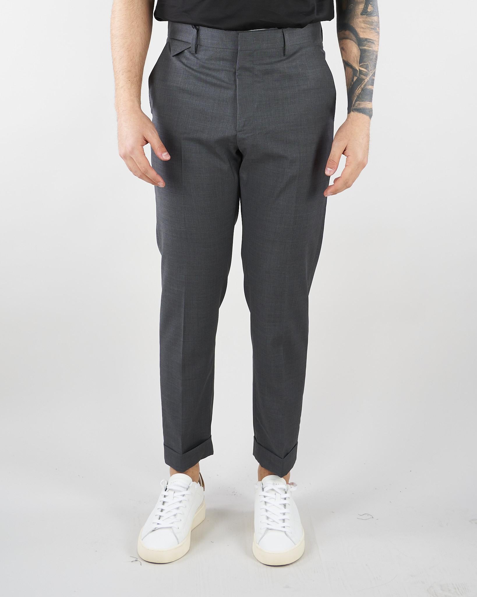 Pantalone Cooper Grigio in fresco lana LP26001 N068 LOW BRAND 