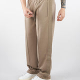 Pantaloni Beige in double jersey con banda logata EM005223AF10013 U6107 EMPORIO ARMANI 