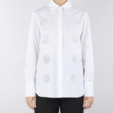 Camicia in popeline ricamato