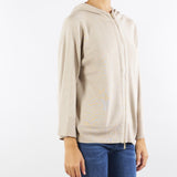 Maglia Sabbia Costa con zip e cappuccio COSTA 45 NENETTE 