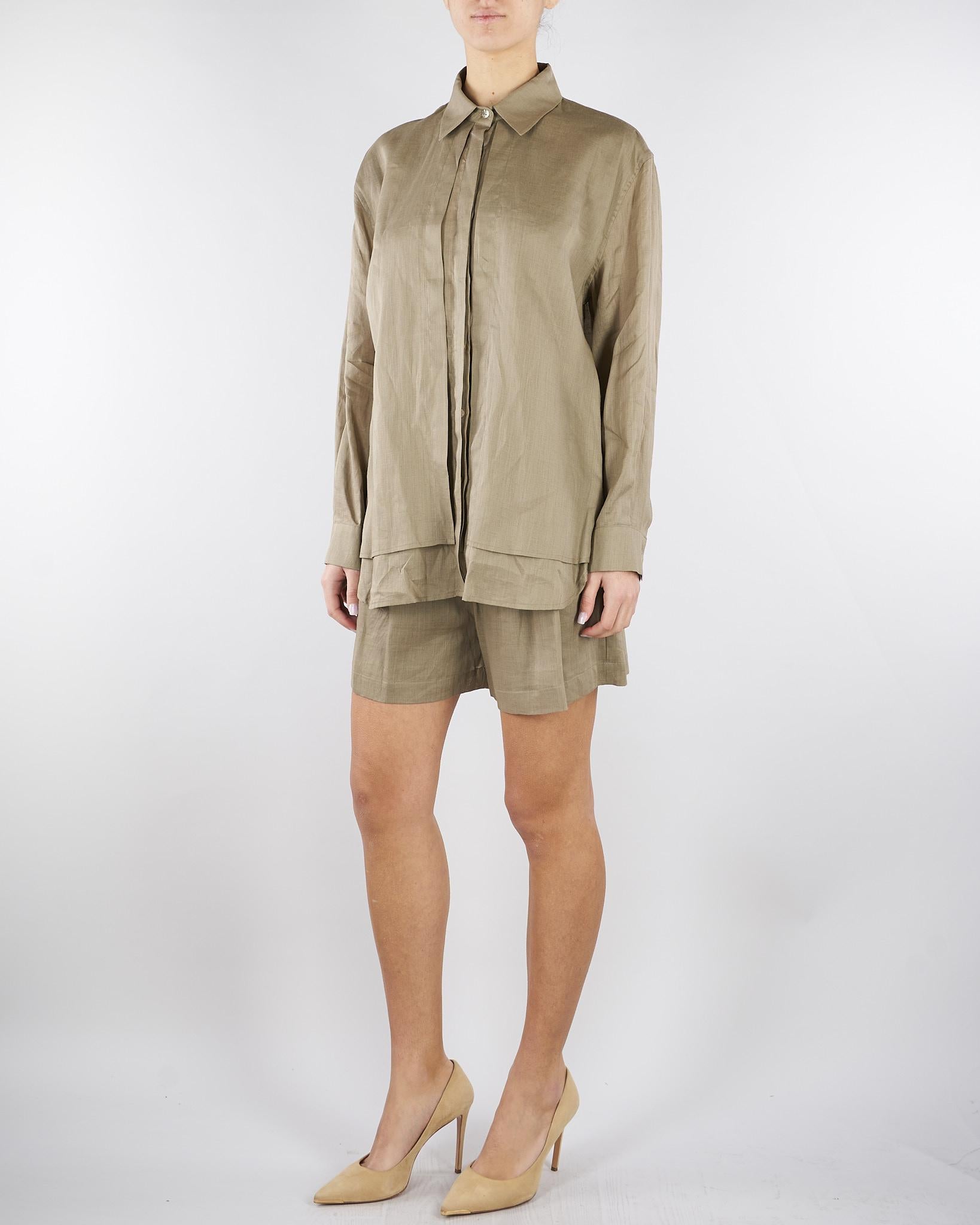 Camicia Fango in ramie SS260175 35 ELEH 