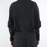 Felpa Nero plissettata M6PY11 100 MEIMEIJ 