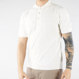 Polo jacquard Panna in maglia lavorata A046F100 1102 PAOLO PECORA 