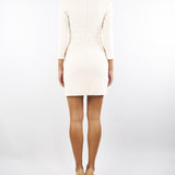 Abito Milk in doppio crêpe con zip AB82356E2 DZ9 ELISABETTA FRANCHI 