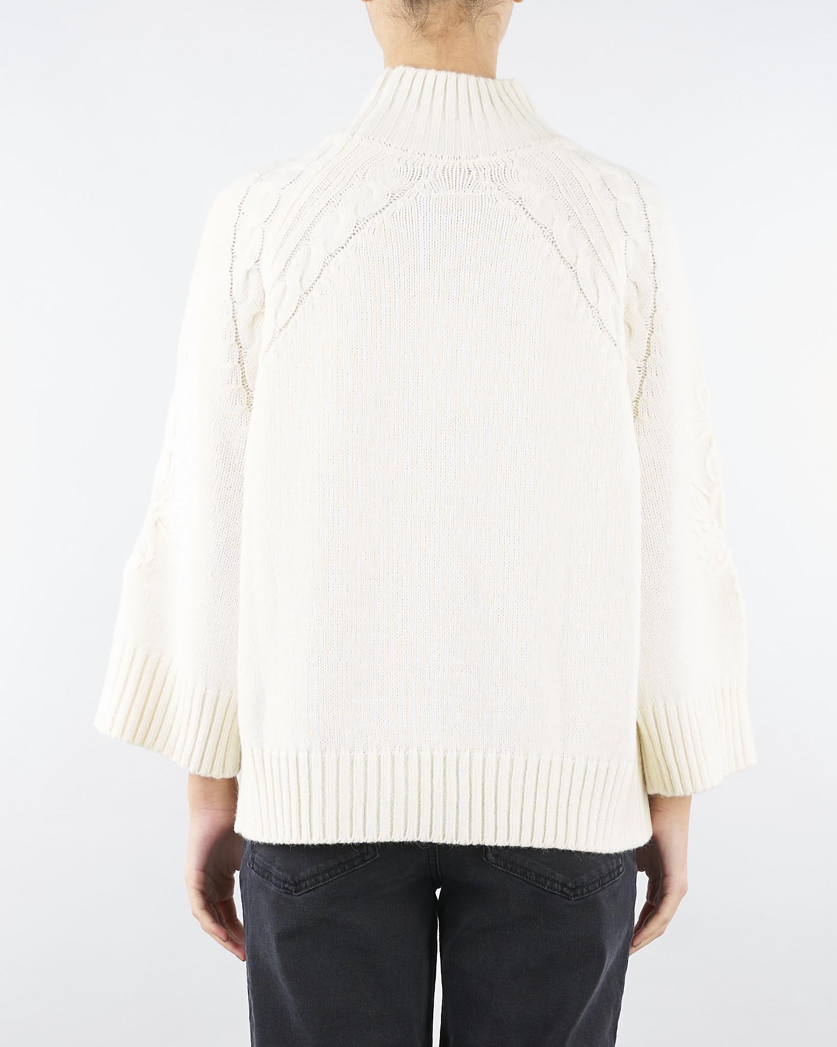 Maglia Panna con ricami D47EM024EA9 MF333 ERMANNO BY ERMANNO SCERVINO 