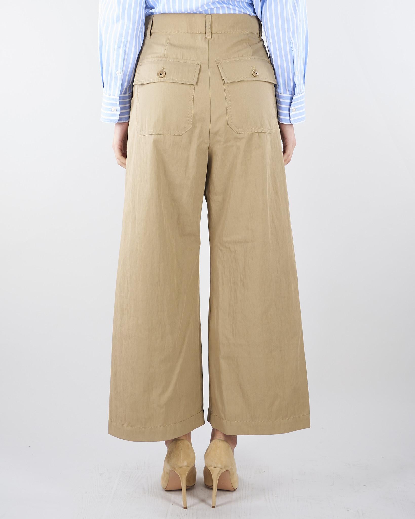 Pantalone Beige in gabardina WKDRONCO 2 MAX MARA WEEKEND 