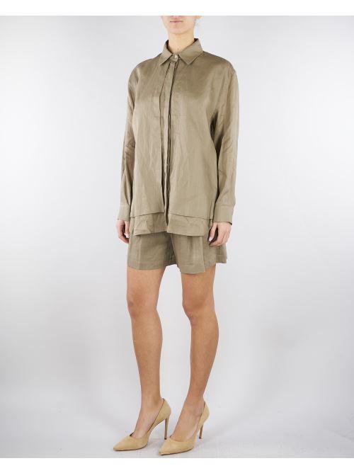 Shorts Fango in ramie SS260176 35 ELEH 