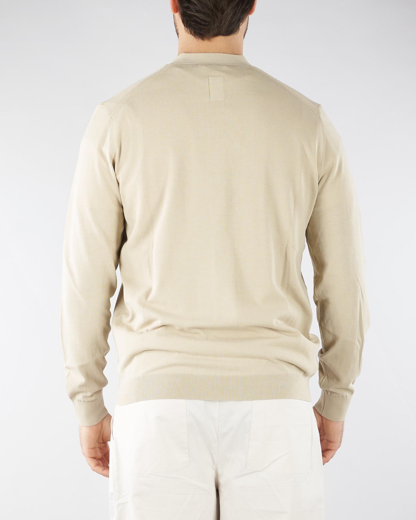 Cardigan Beige in puro cotone DK17002 30 DIKTAT 