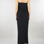 Abito lungo Nero con drappeggi SS260400 99 ELEH 