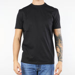T-shirt Nero in cotone elasticizzato L1TFW25266567 D001 LOW BRAND 