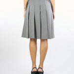 Gonna Grigio a pieghe in lana GIMMY 10 MAX MARA STUDIO 